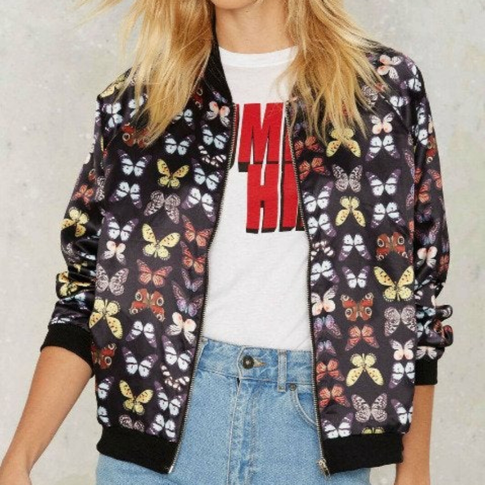 Nasty Gal Ay Yi Yi Bomber Jacket
